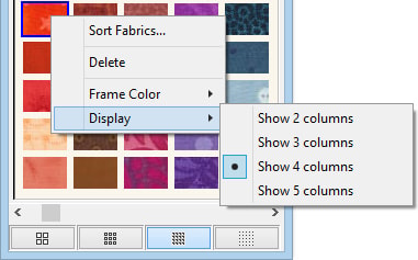 Right-click in the palette