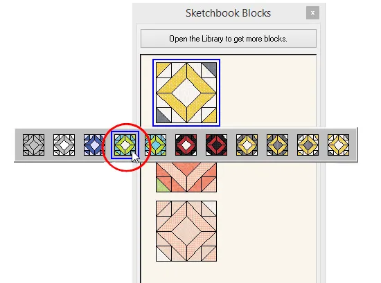 Click on the coloring in the display menu to select it. 