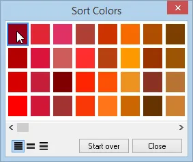 Click on the colors in the order you want them to appear.