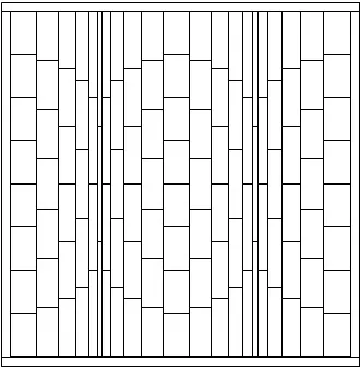 Pieced Blocks vertical strip layout (creating a bargello quilt)