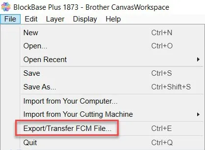 11a_Export file menu
