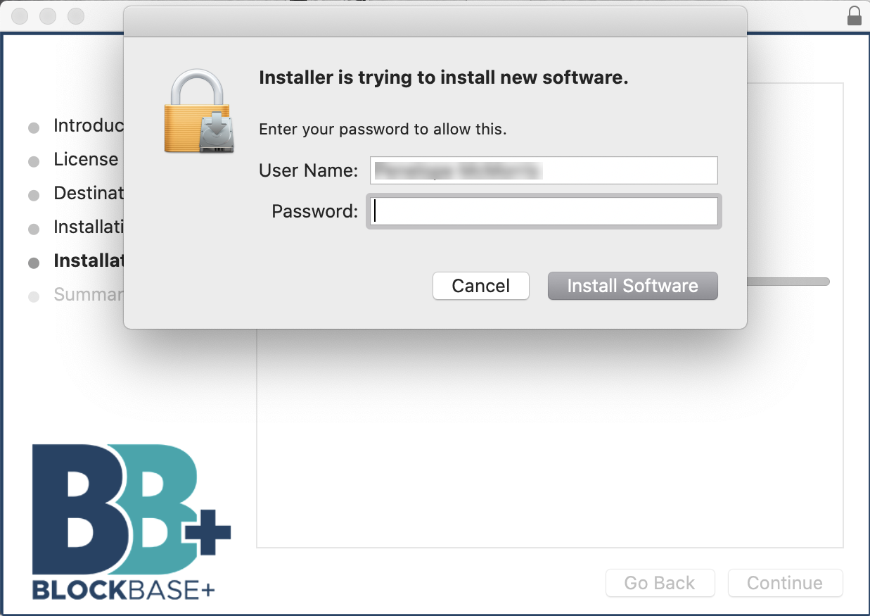 mac enter password